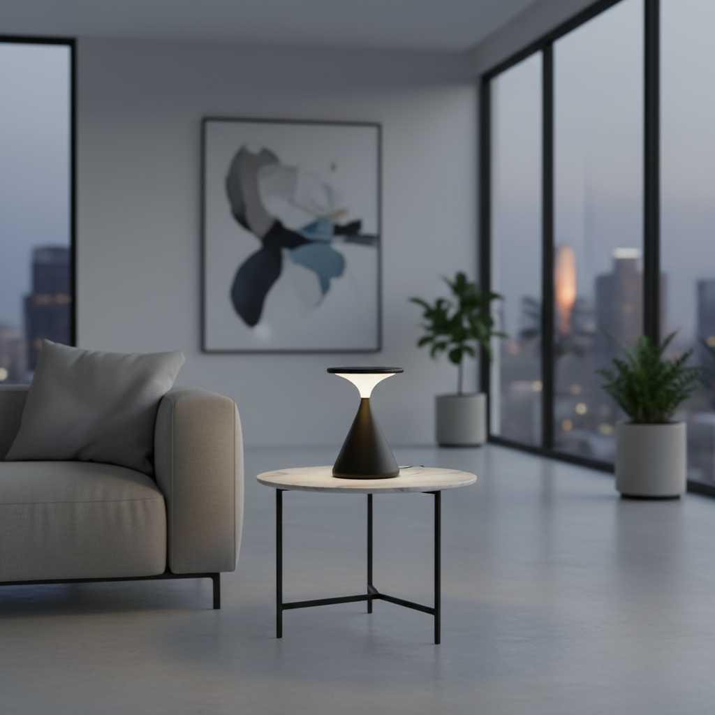 Aeron Hourglass | Cordless Table Lamp for Bedside or Desk
