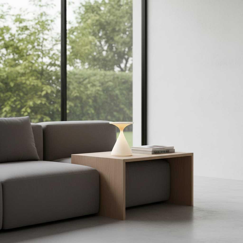 Aeron Hourglass | Cordless Table Lamp for Bedside or Desk