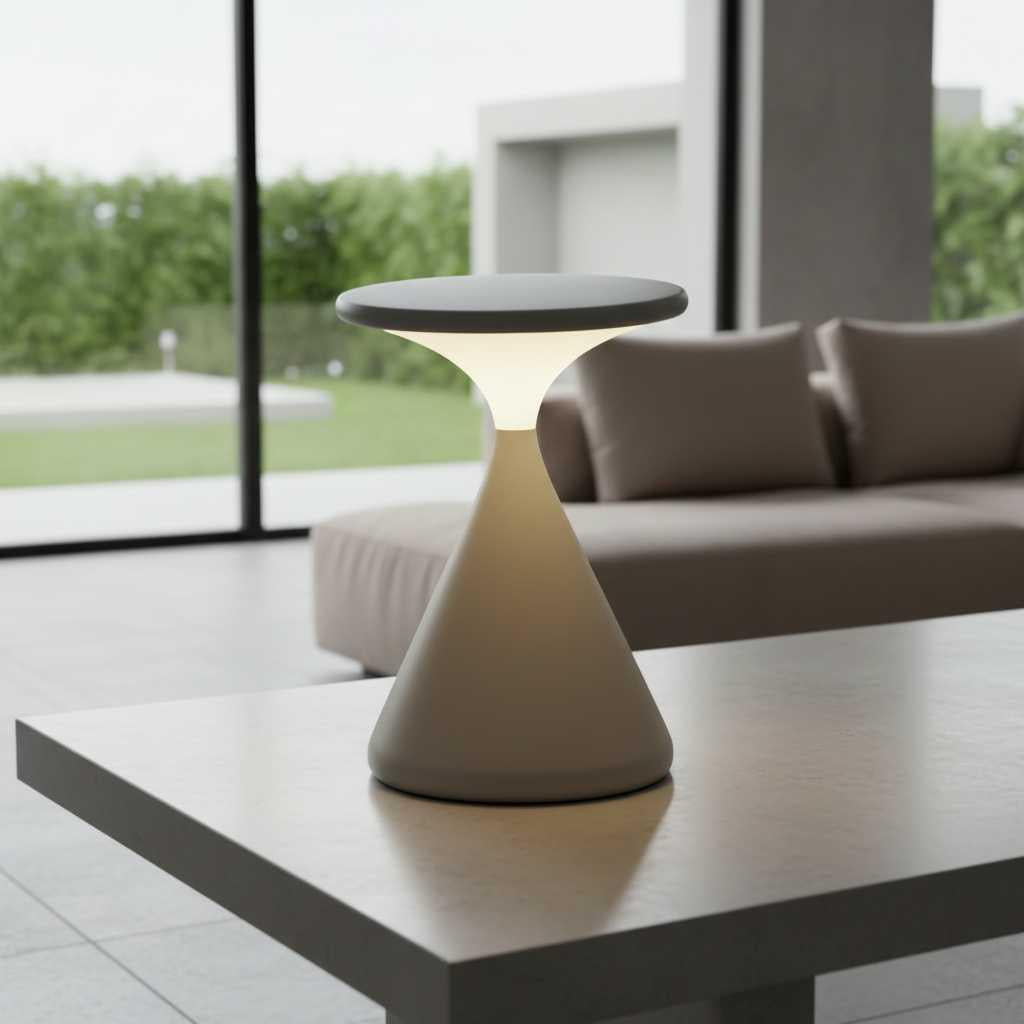 Aeron Hourglass | Cordless Table Lamp for Bedside or Desk